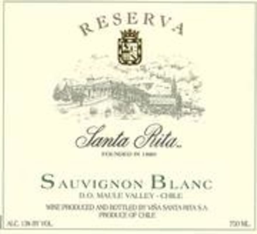 Santa Rita Reserva Sauvignon Blanc 2002 Front Label