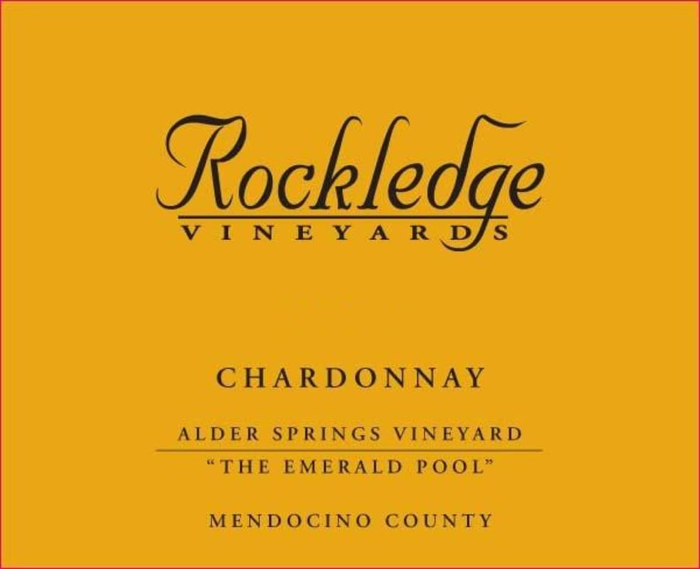Rockledge Vineyards Alder Springs The Emerald Pool Chardonnay 2007 Front Label