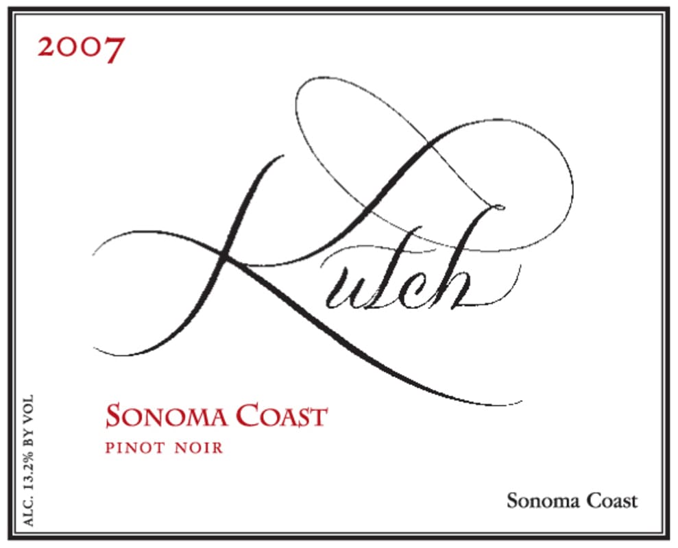 Kutch Wines Pinot Noir 2007 Front Label
