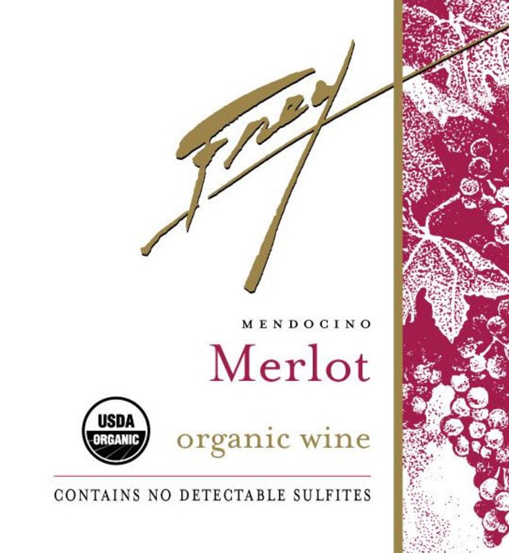 Frey Organic Merlot 2016 Front Label