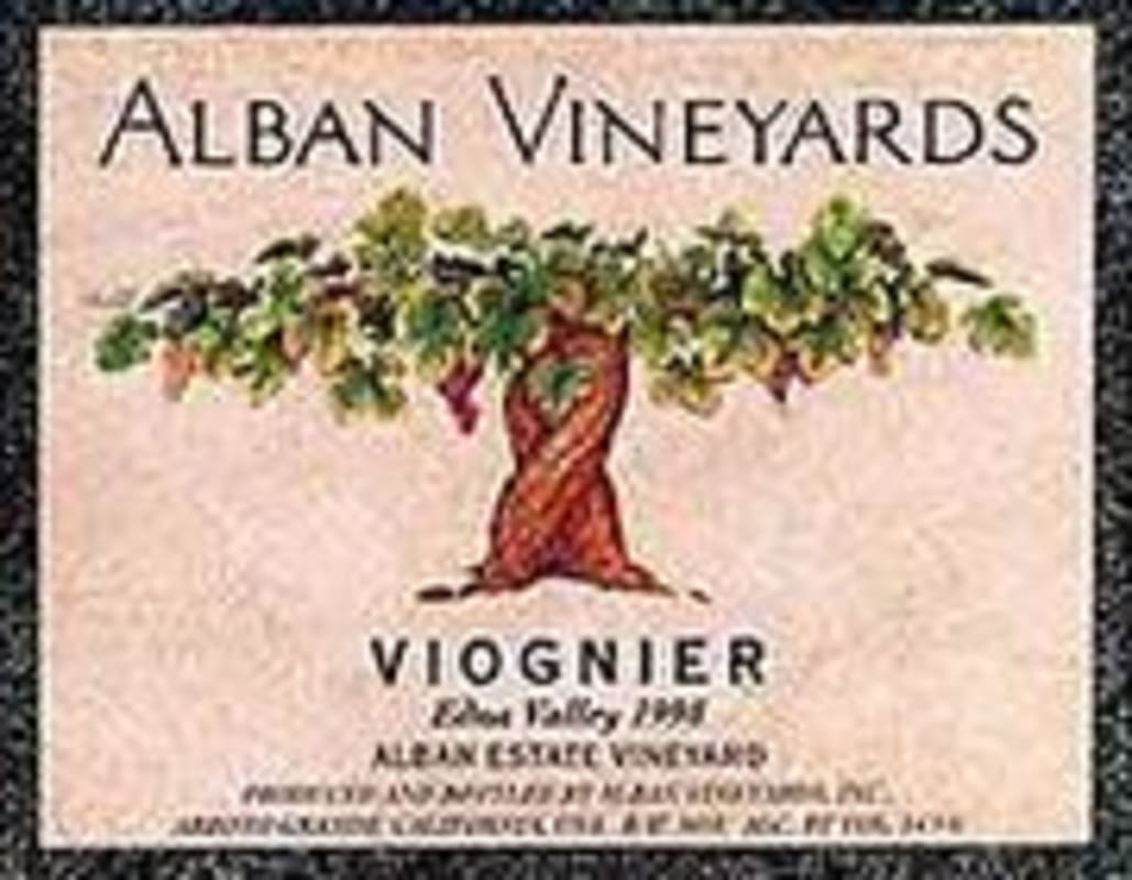 Alban Estate Viognier 2001 Front Label