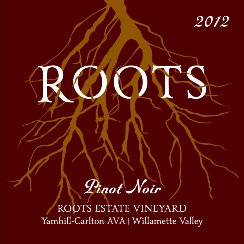 Roots Wine & Vineyard Estate Vineyard Pinot Noir 2012 Front Label