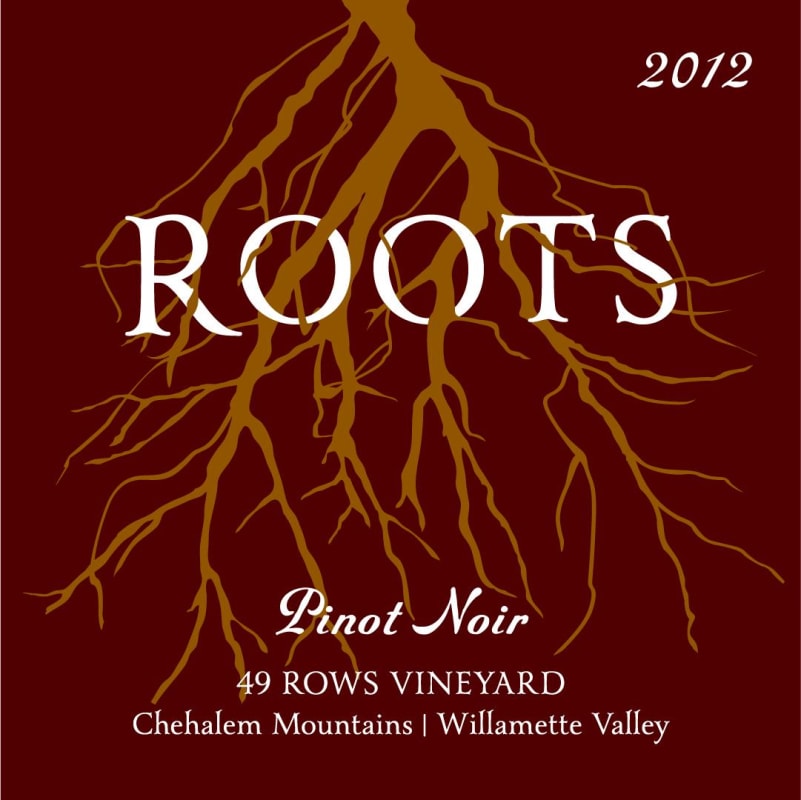 Roots Wine & Vineyard 49 Rows Pinot Noir 2012 Front Label