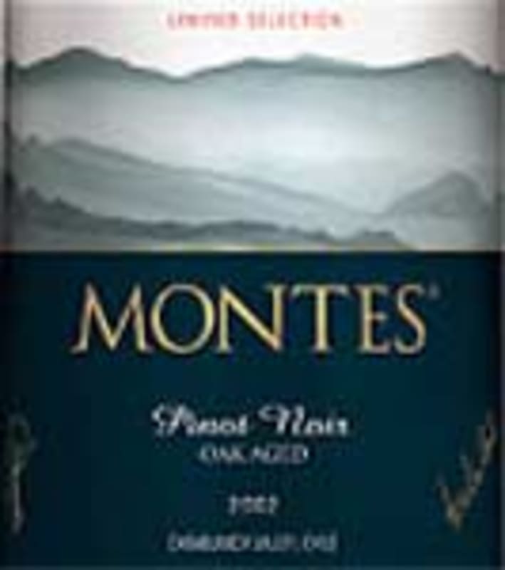 Montes Pinot Noir 2001 Front Label
