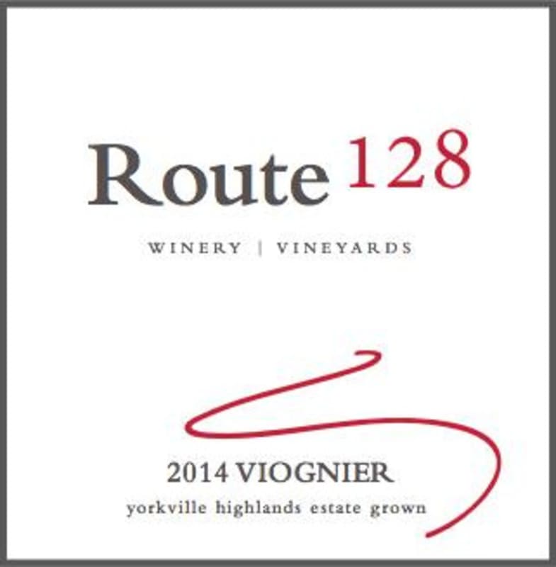 Route 128 Vineyard & Winery Viognier 2014 Front Label