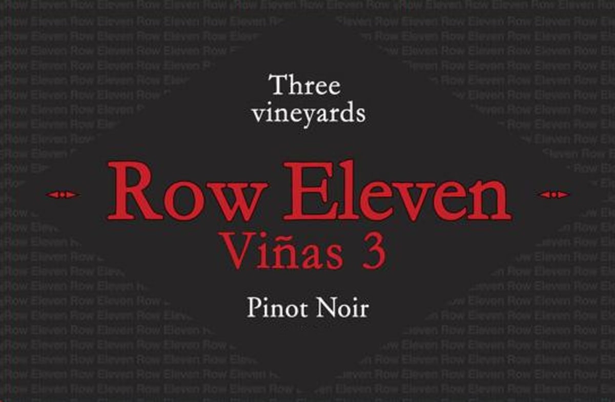 Row Eleven Vinas 3 Pinot Noir 2012 Front Label