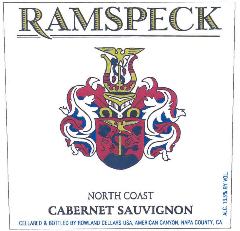 Rowland Cellars Ramspeck Cabernet Sauvignon 2010 Front Label