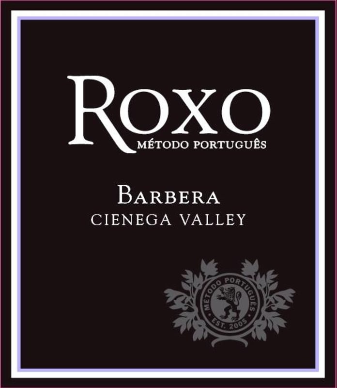 Roxo Port Cellars Barbera 2011 Front Label