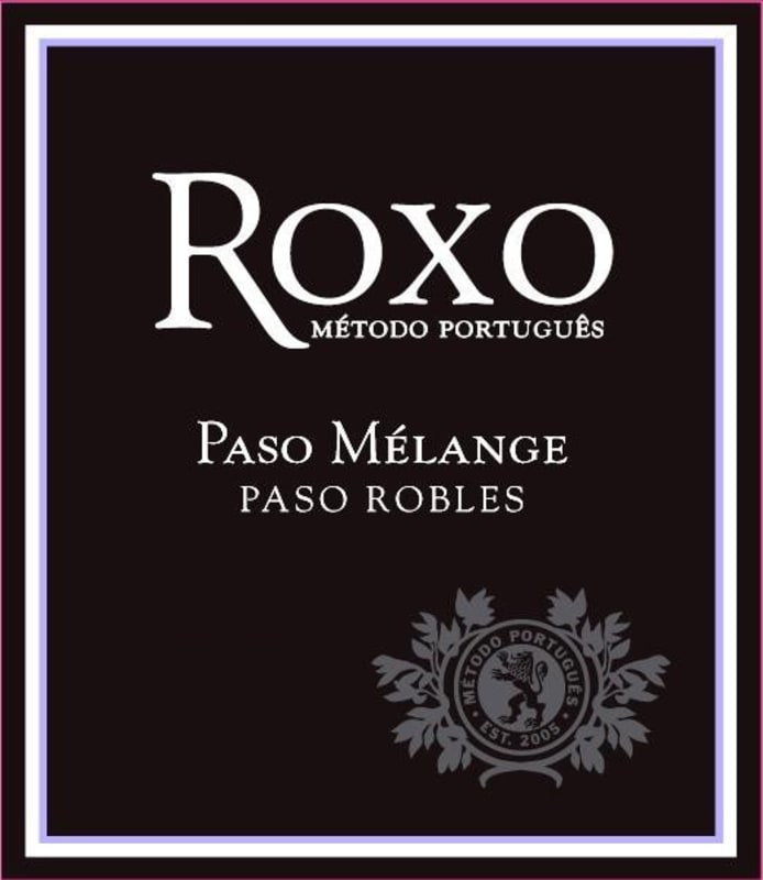 Roxo Port Cellars Melange 2010 Front Label