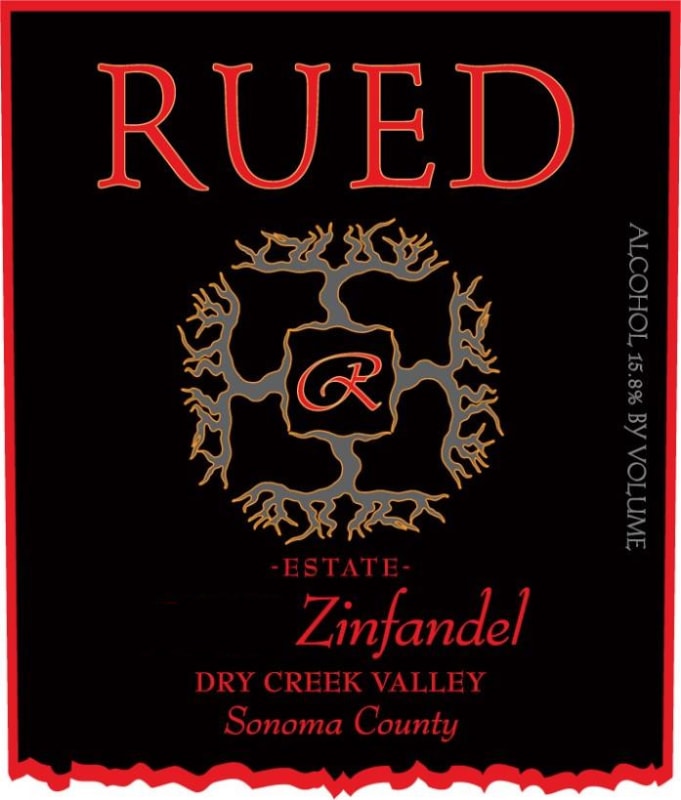 Rued Winery Zinfandel 2011 Front Label