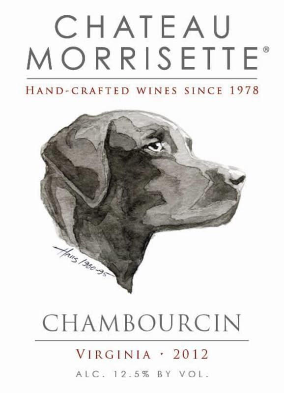 Chateau Morrisette Chambourcin 2012 Front Label