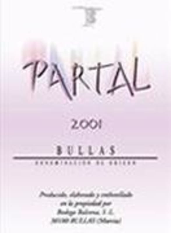 Bodegas Balcona Partal Crianza 1998 Front Label