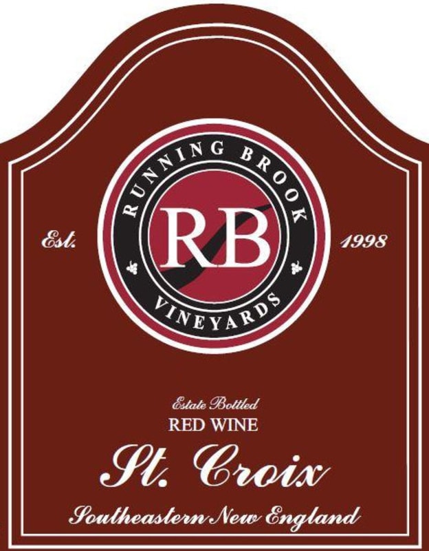 Running Brook Vineyards & Winery Southeastern New England St Croix 2014 Front Label