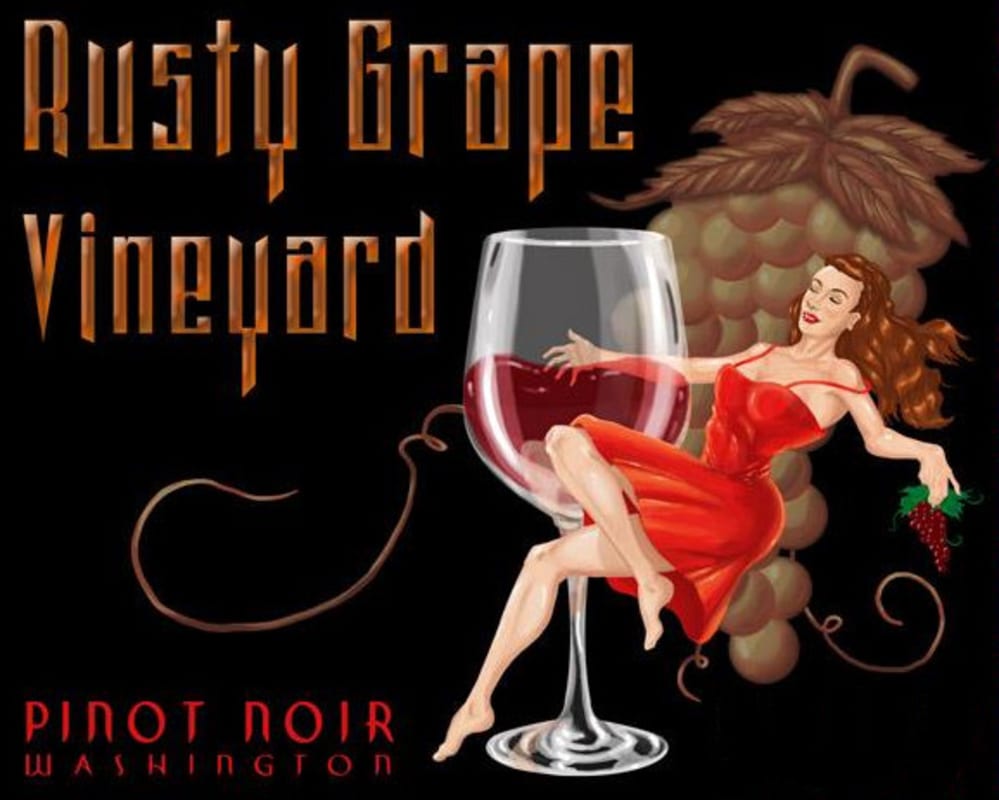 Rusty Grape Vineyards Pinot Noir 2013 Front Label