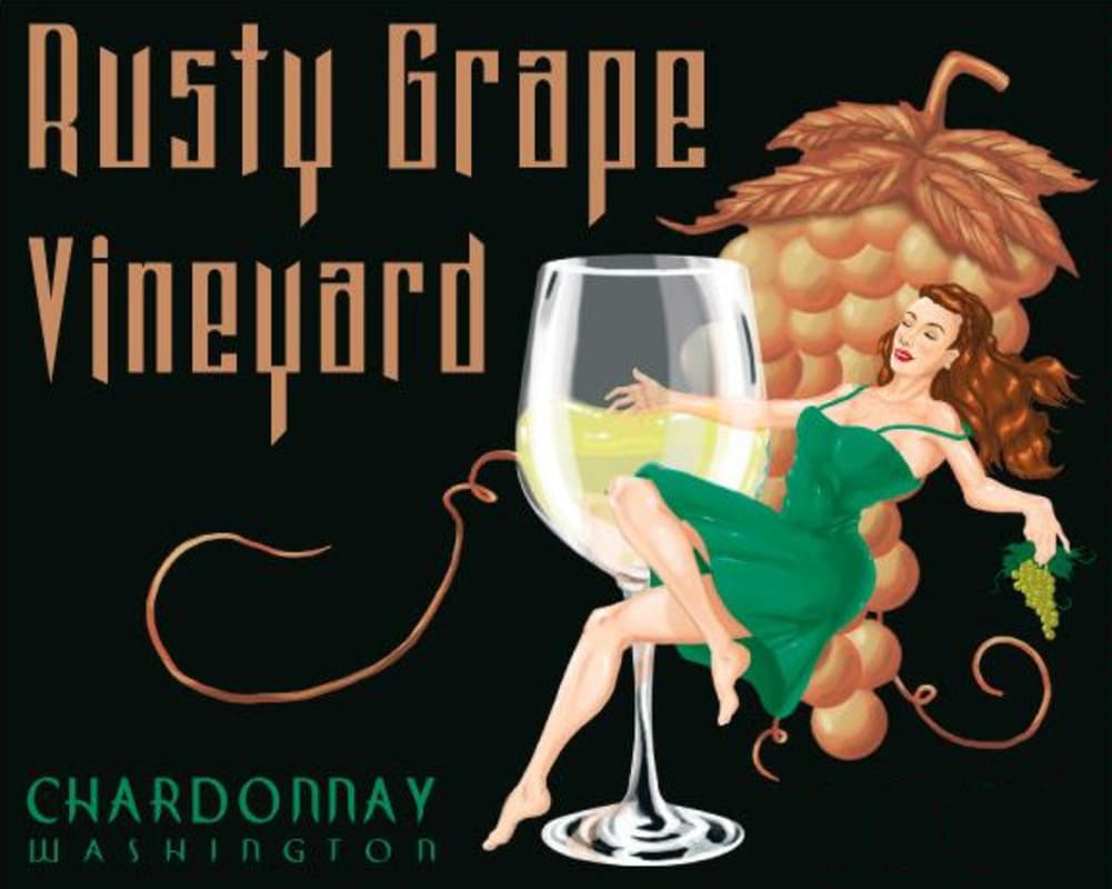Rusty Grape Vineyards Chardonnay 2014 Front Label