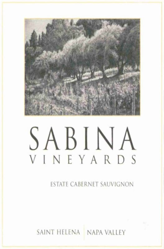 Sabina Vineyards Estate Cabernet Sauvignon 2008 Front Label