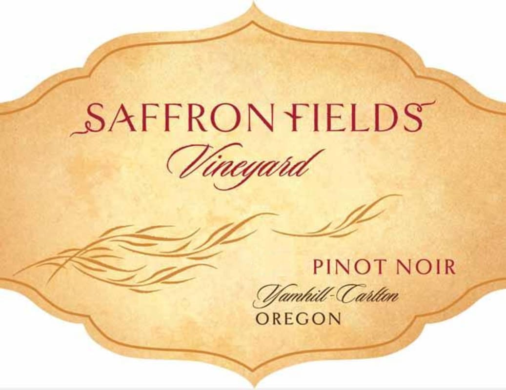 Saffron Fields Vineyard Pinot Noir 2011 Front Label