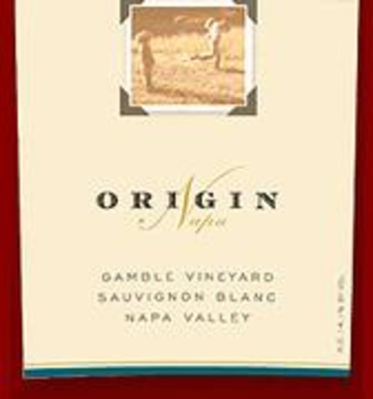 Origin-Napa Gamble Vineyard Sauvignon Blanc 2001 Front Label