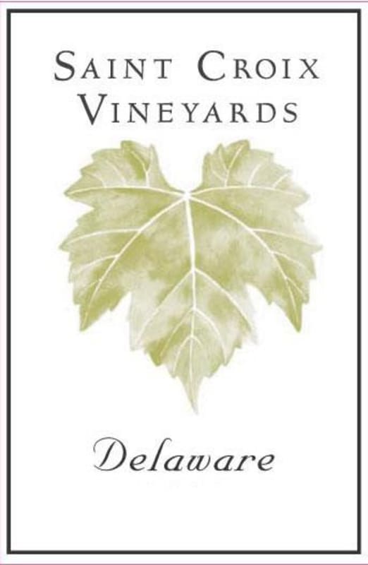 Saint Croix Vineyards Delaware 2009 Front Label