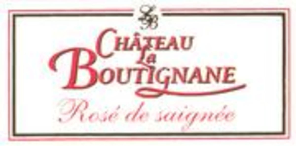 Chateau La Boutignane Dry Rose 2001 Front Label