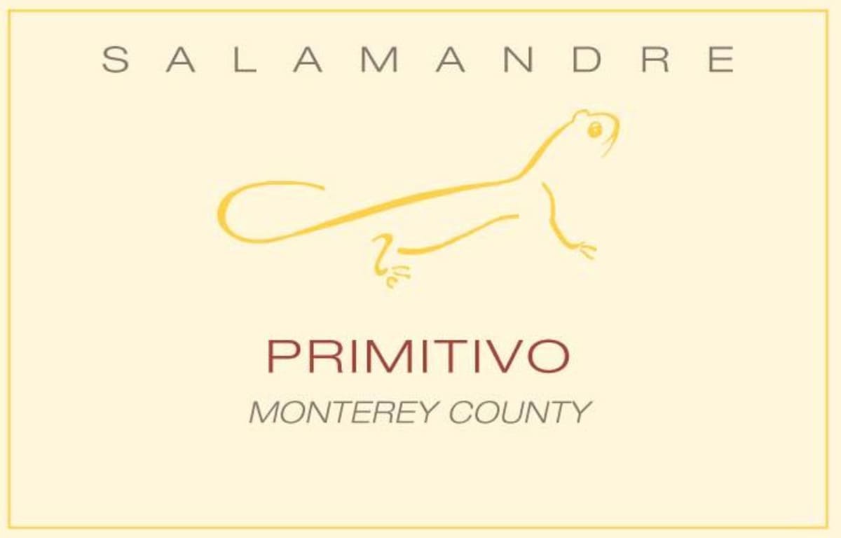Salamandre Wine Cellars Primitivo 2012 Front Label