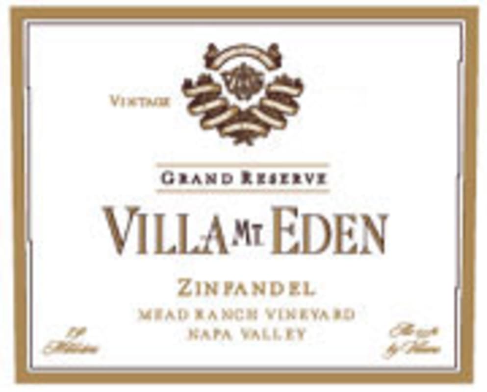 Villa Mt. Eden Grand Reserve Mead Ranch Zinfandel 2000 Front Label