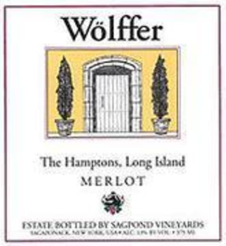 Wolffer Reserve Merlot 1999 Front Label