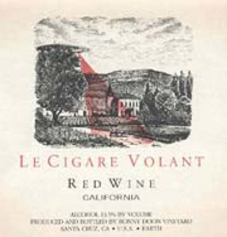 Bonny Doon Le Cigare Volant 2001 Front Label