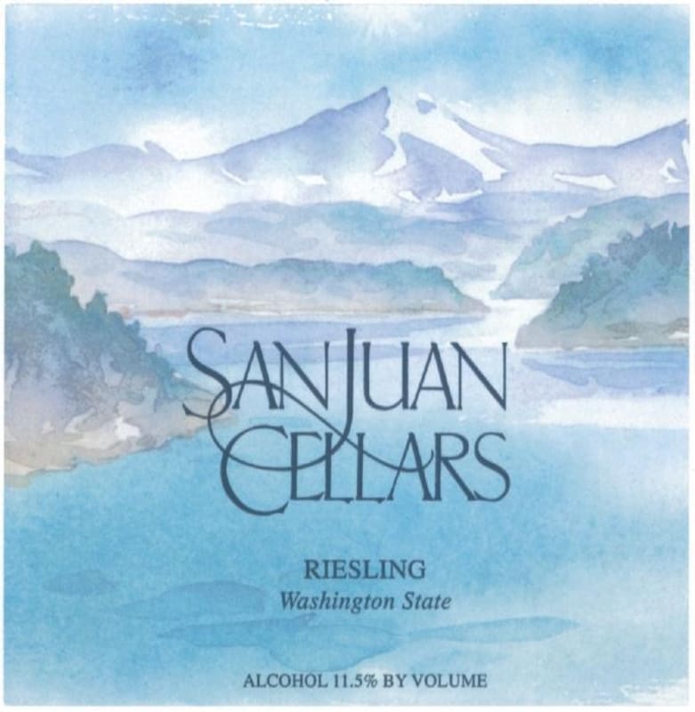 San Juan Cellars Island Wine Company Riesling 2014 Front Label