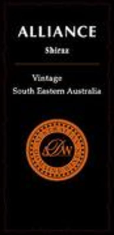 Australian Domaine Wines Alliance Shiraz 2001 Front Label