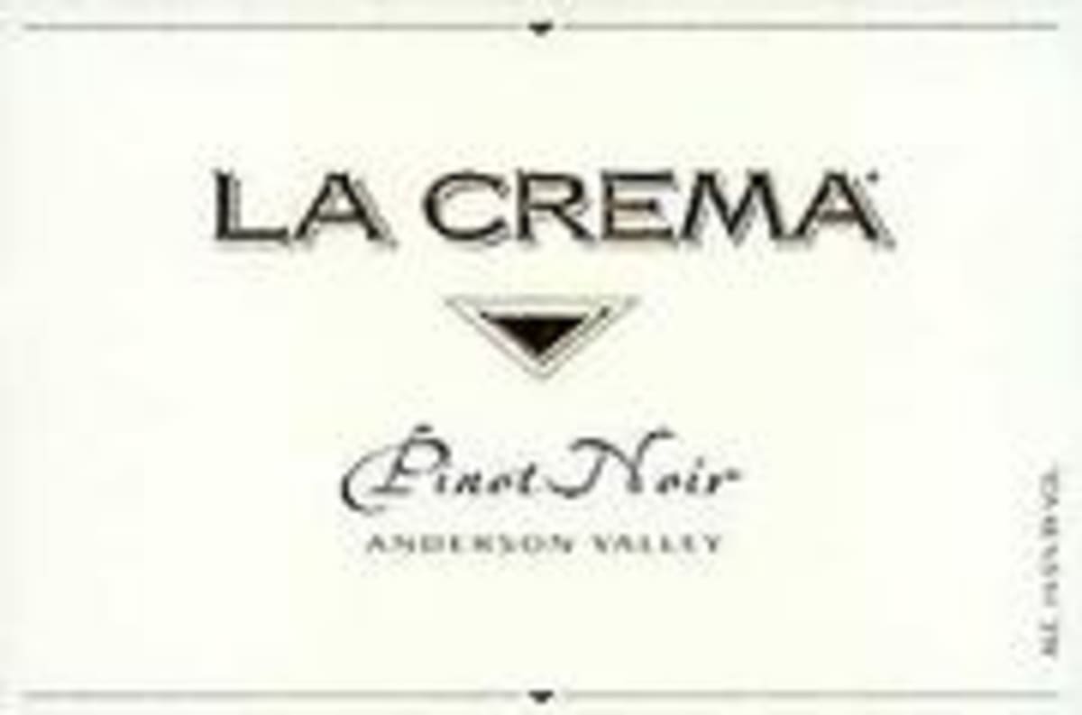 La Crema Anderson Valley Pinot Noir 2000 Front Label