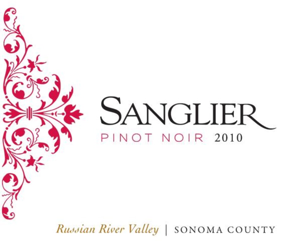 Sanglier Cellars Pinot Noir 2010 Front Label