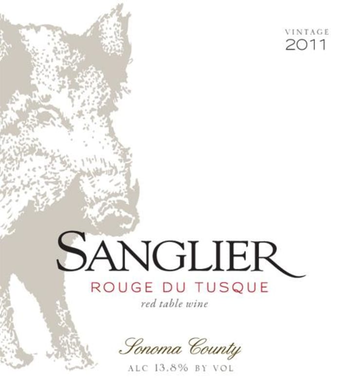Sanglier Cellars Rouge du Tusque 2011 Front Label