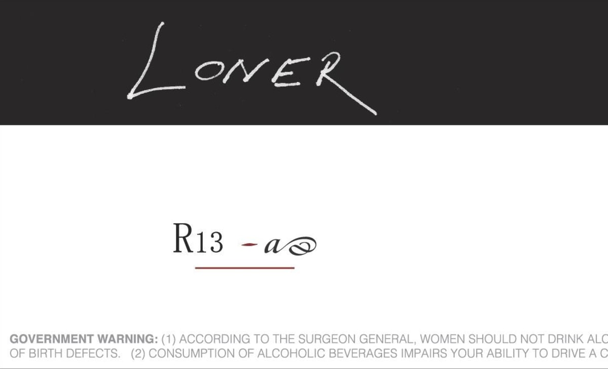 Sanguis Loner Pinot Noir 2013 Front Label