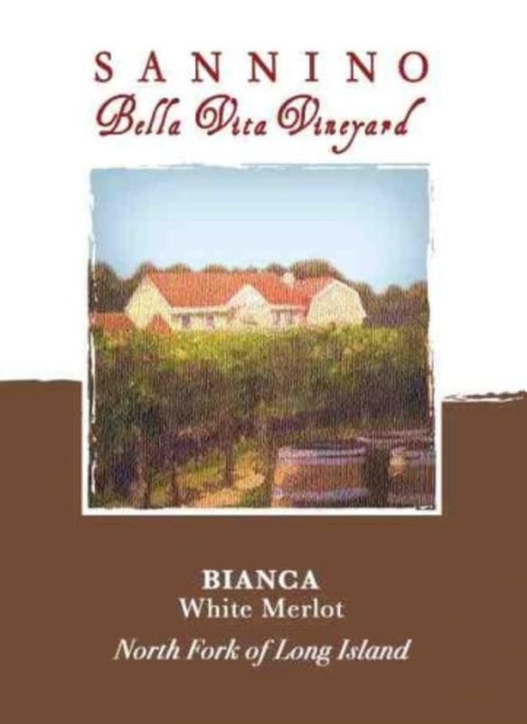 Sannino Bella Vita Vineyard Bianca 2014 Front Label