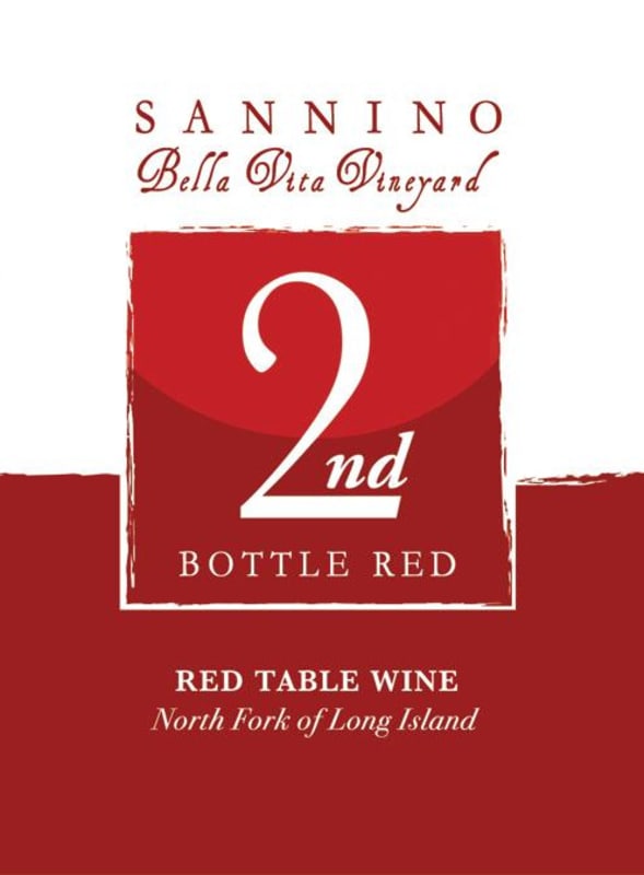 Sannino Bella Vita Vineyard 2nd Bottle Red Front Label