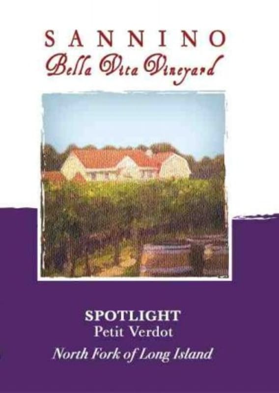 Sannino Bella Vita Vineyard Spotlight Petit Verdot 2013 Front Label