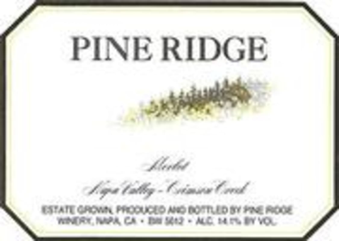 Pine Ridge Crimson Creek Merlot 2000 Front Label