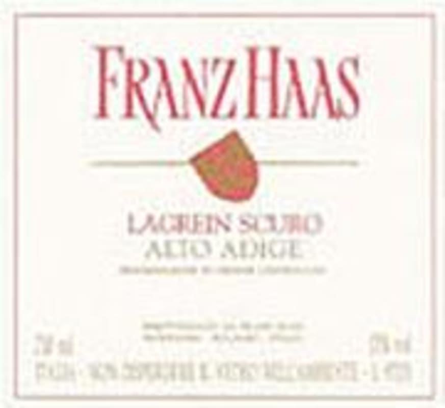 Franz Haas Lagrein Scuro 2000 Front Label
