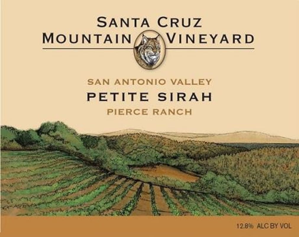 Santa Cruz Mountain Vineyard Pierce Ranch Petite Sirah 2012 Front Label