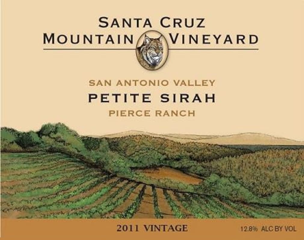 Santa Cruz Mountain Vineyard Pierce Ranch Petite Sirah 2011 Front Label