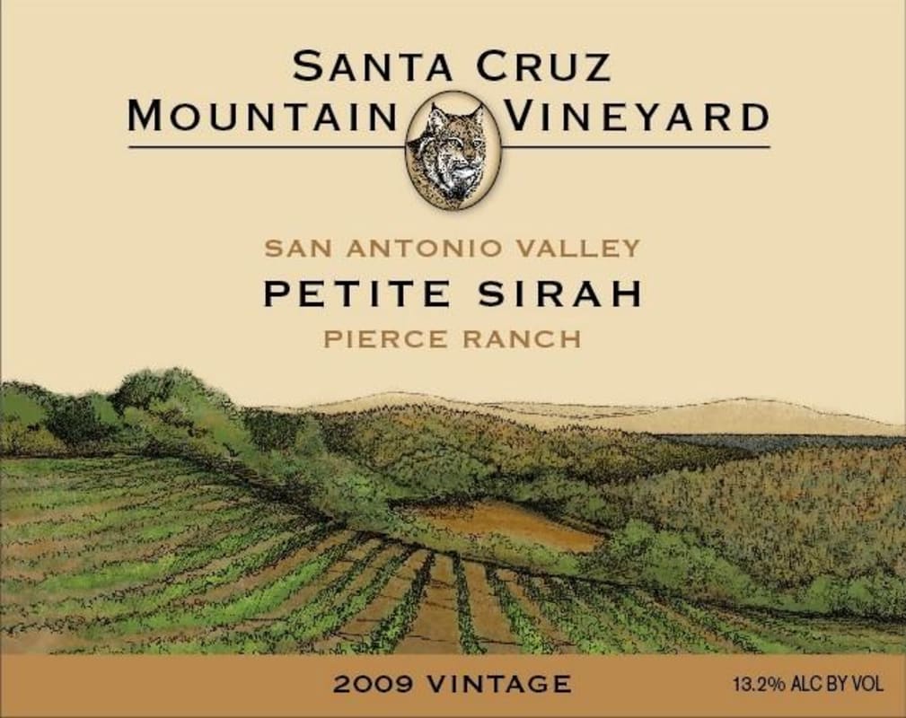 Santa Cruz Mountain Vineyard Pierce Ranch Petite Sirah 2009 Front Label
