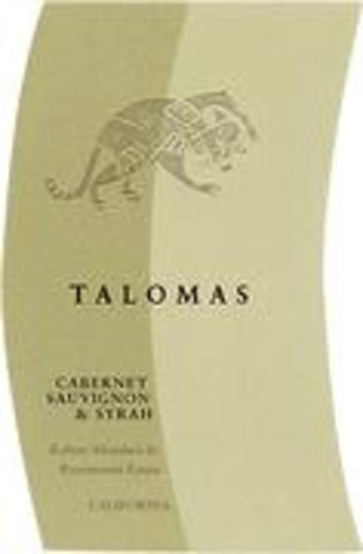 Talomas Cabernet/Syrah 2000 Front Label