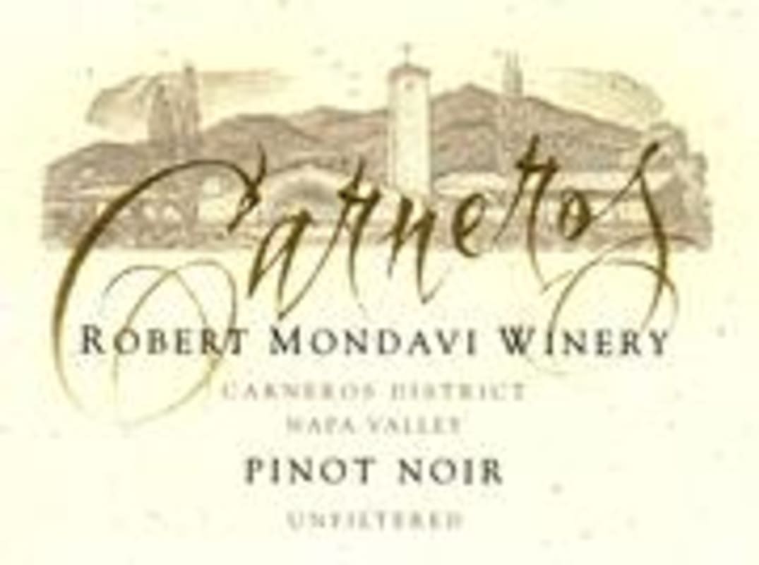 Robert Mondavi Carneros Pinot Noir 1997 Front Label