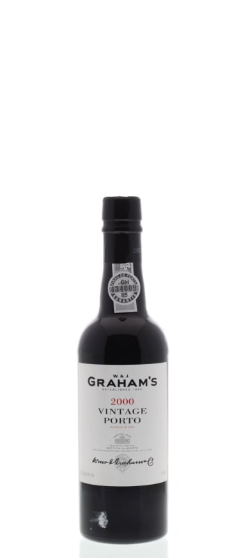 Graham's Vintage Port (375ML half-bottle) 2000 Front Bottle Shot