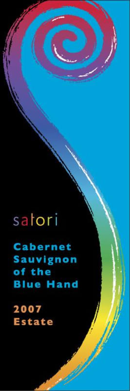 Satori Cellars Cabernet Sauvignon of the Blue Hand 2007 Front Label