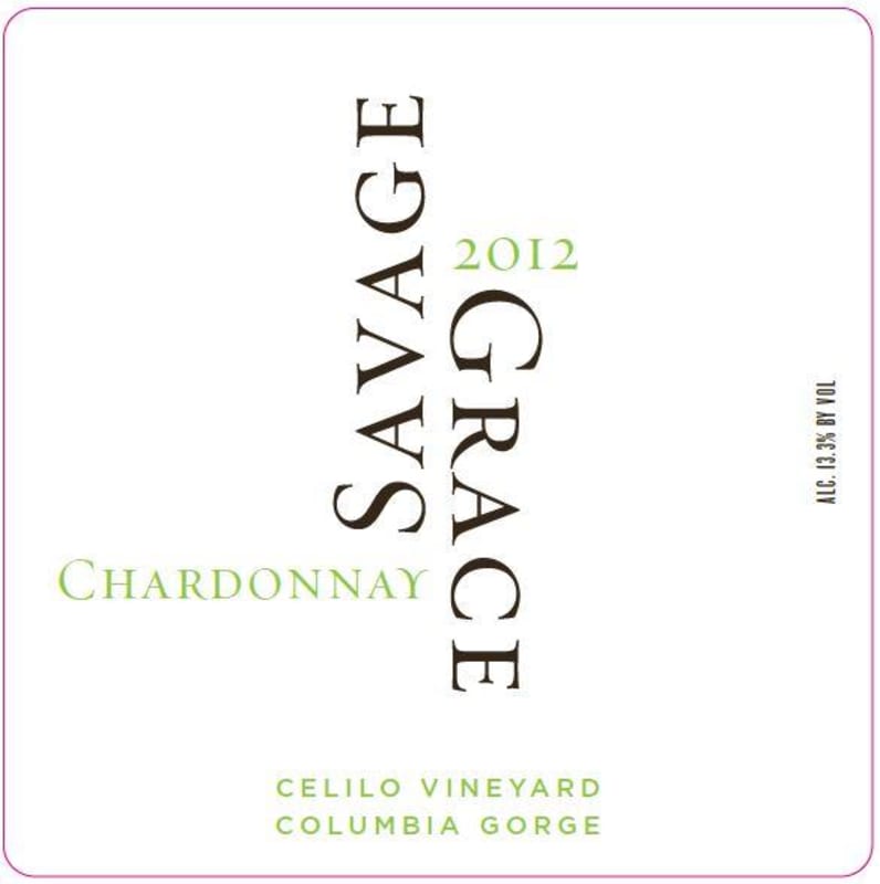 Savage Grace Wines Celilo Vineyard Chardonnay 2012 Front Label