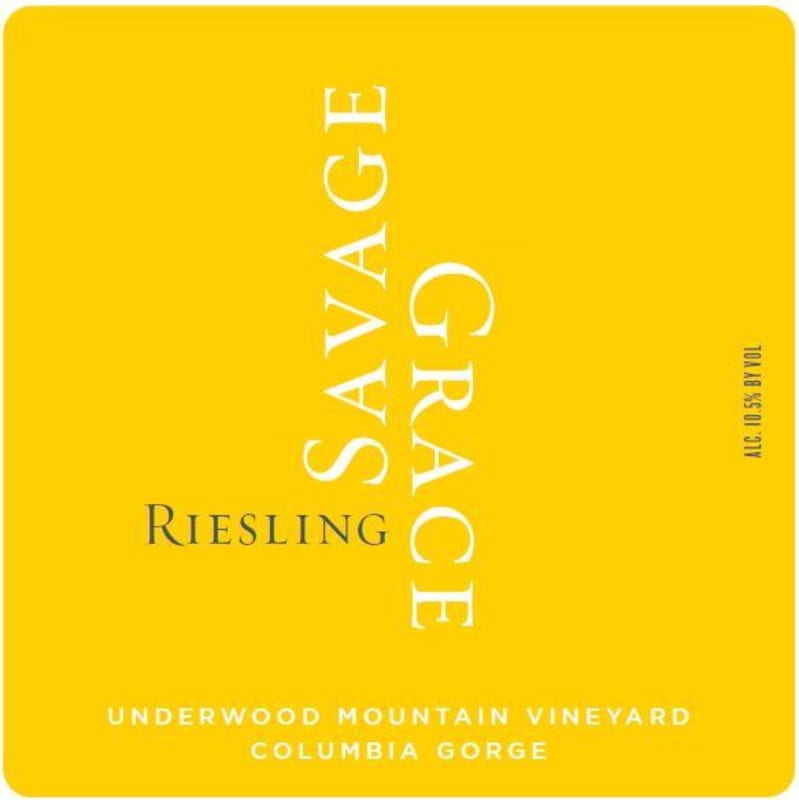 Savage Grace Wines Underwood Mountain Vineyard Riesling 2013 Front Label