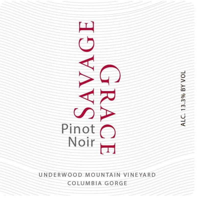 Savage Grace Wines Underwood Mountain Vineyard Pinot Noir 2013 Front Label