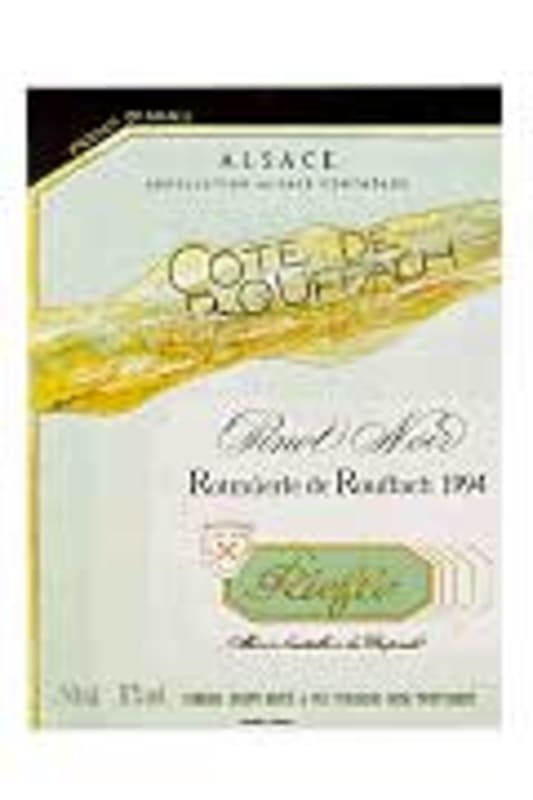 Domaine Riefle Alsace Pinot Noir Cote de Rouffach 2000 Front Label